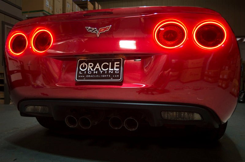 Oracle Chevy Corvette C6 05-13 LED Waterproof Afterburner Kit - Red - Mammoth Racing -