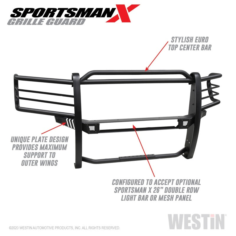 Westin 19-20 Ram 2500/3500 Sportsman X Grille Guard - Textured Black - Mammoth Racing -
