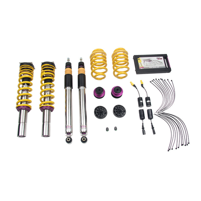 KW Coilover Kit V3 2017+ Audi A4 (B9) Sedan 2wd w/ Electronic Dampers - Mammoth Racing -