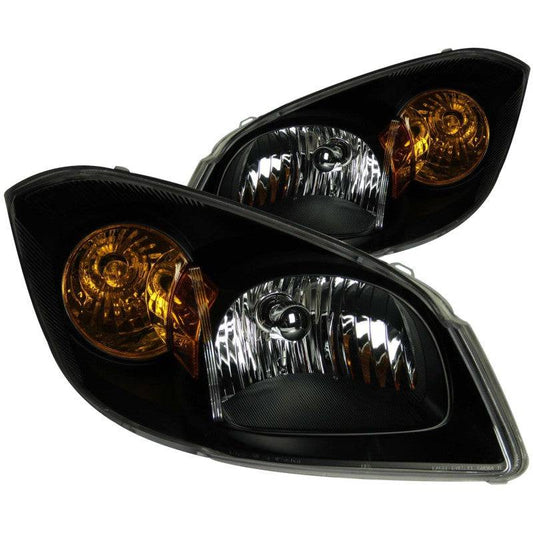 ANZO 2005-2010 Chevrolet Cobalt Crystal Headlights Black - My Store