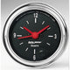 Autometer Traditional Chrome 2-1/16in 12hr Analog Clock Gauge - My Store