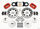 Wilwood Forged Dynalite Front Kit 12.19in Drill Red 1970-1973 Mustang Disc & Drum Spindle - Mammoth Racing -