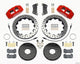Wilwood Dynapro 6 Front Hat Kit 12.88in Drilled Red 2005-Up Mazda 3 w/ Lines - My Store