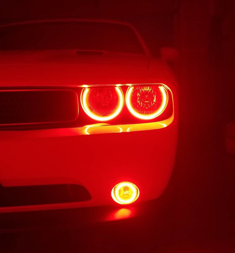 Oracle 08-14 Dodge Challenger Dynamic Surface Mount Headlight Halo Kit - ColorSHIFT - Dynamic - Mammoth Racing -