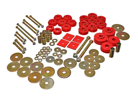 Energy Suspension 67-72 Denali XL/Suburban/Yukon XL 2WD/4WD/67-95 K-5 Blazer Red Body(cab) Mount Set - My Store