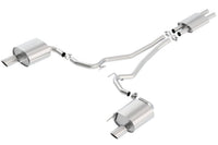 Borla Cat Back 15-17 Ford Mustang 3.7L V6 MT/AT 2.25in Pipe 4in Single Round Rolled Tips - Mammoth Racing -