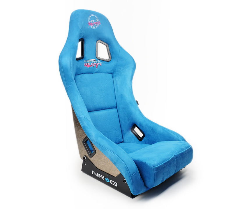 NRG FRP Bucket Seat ULTRA Edition - Medium (Blue Alcantara/Pearlized Back) - My Store