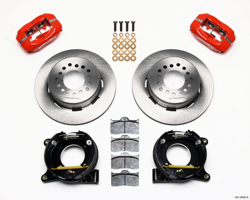 Wilwood Forged Dynalite P/S Park Brake Kit Red Chevy C-10 2.42 Offset 5-lug - Mammoth Racing -