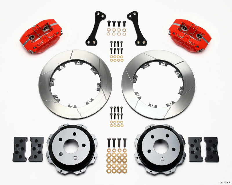 Wilwood Dynapro Rear Kit 12.19in Red Subaru Impreza WRX - My Store