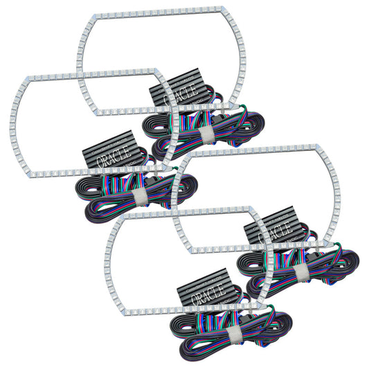 Oracle Chevy Silverado 14-15 Halo Kit Projector Style - ColorSHIFT w/o Controller - Mammoth Racing -