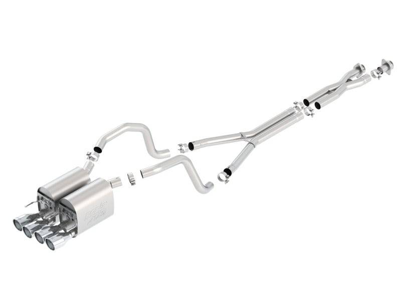 Borla 05-08 Chevrolet Corvette Coupe/Convertible 2dr 6.2L 8cyl AT/MT 6spd ATAK SS Catback Exhaust - Mammoth Racing -