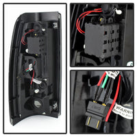 Spyder Chevy Silverado 1500 99-02 (Not Fit Stepside) LED Tail Lights Blk Smke ALT-YD-CS99-LED-BSM - Mammoth Racing -