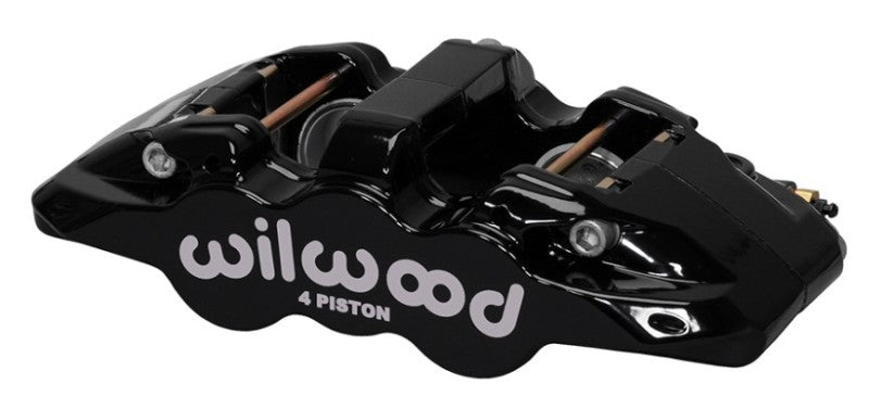 Wilwood Caliper-Aero4-R/H - Black 1.88/1.62in Pistons 1.25in Disc - Mammoth Racing -