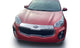 AVS 17-19 Kia Sportage Aeroskin Low Profile Hood Shield - Chrome - Mammoth Racing -