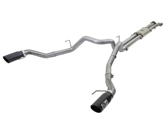 aFe MACHForce XP 3in 409-SS Exhaust Cat-Back 2017 Ford F-150 Raptor V6-3.5L (tt) w/ Black Tip - Mammoth Racing -