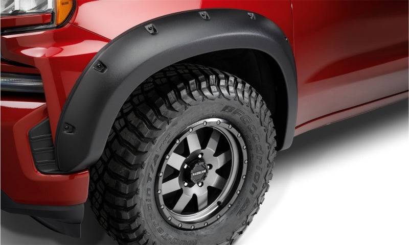 Bushwacker Chevy 16-18 1500 / 15-19 2500/2300 Forge Style Flares 4pc - Black - Mammoth Racing -