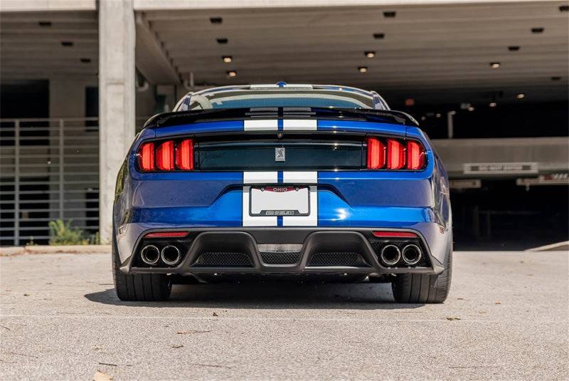 Corsa 2015-2020 Ford Mustang GT350/R 5.2L V8 Dual Rear Cat-Back- Stainless Dual Rear Exit - Mammoth Racing -