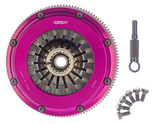 Exedy 1999-2002 Nissan Skyline GTR L6 Hyper Twin Carbon-D Clutch Sprung Center Disc Pull Type - Mammoth Racing -