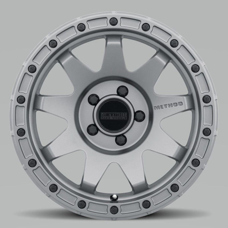 Method Mr317 17x8.5 0mm Offset 5x5 71.5mm CB Matte Black Wheel - Mammoth Racing -