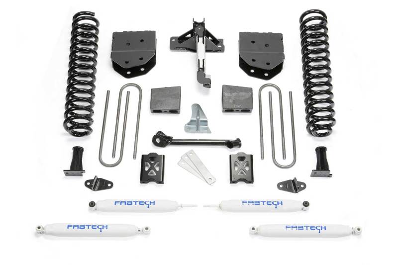 Fabtech 05-07 Ford F350 4WD 6in Basic Sys w/Perf Shks - Mammoth Racing -