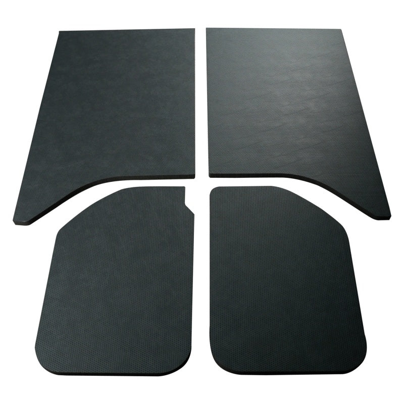DEI 11-18 Jeep Wrangler JK 2-Door Leather Look Headliner Black 4 Piece - Mammoth Racing -