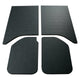 DEI 11-18 Jeep Wrangler JK 2-Door Leather Look Headliner Black 4 Piece - Mammoth Racing -