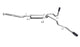 Gibson 99-03 GMC Sierra 1500 SL 5.3l 2.5in Cat-Back Dual Extreme Exhaust - Black Elite - Mammoth Racing -
