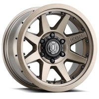 Icon Rebound Pro 17x8.5 6x135 6mm Offset 5in BS 87.1mm Bore Bronze Wheel - Mammoth Racing -