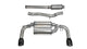 Corsa 08-14 Mitsubishi Lancer Evolution X Sedan 2.0L Black Sport Dual Rear Cat-Back Exhaust - Mammoth Racing -