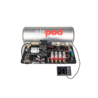 Ridetech RidePro E5 Air Ride Suspension Control System 3 Gal Single Compressor AirPod 1/4in Valves - Mammoth Racing -