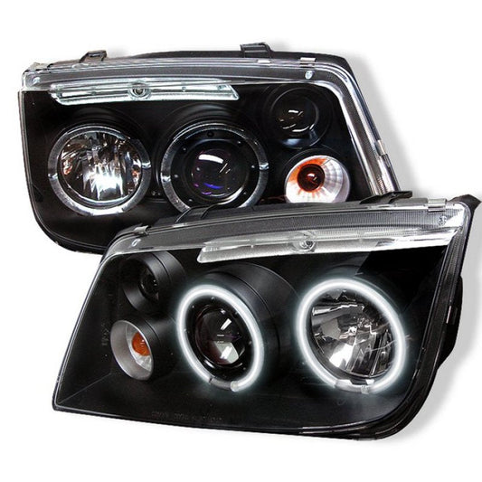 Spyder Volkswagen Jetta 99-05 Projector Headlights CCFL Halo Blk PRO-YD-VJ99-CCFL-BK - Mammoth Racing -