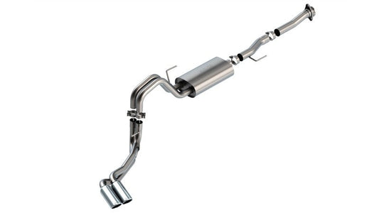Borla F-150 2021 5.0L 2dr RC SB (122.8 WB) XL/XLT 3/2.25 DSE Cat-Back S-Type Chrome Tips - Mammoth Racing -