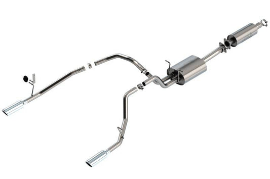 Borla 19-22 RAM 1500 3.6L V6 4DR 140.5/144.6/153.5 WB 3.0in S-Type Cat-Back Exhaust Black Chrome Tip - Mammoth Racing -