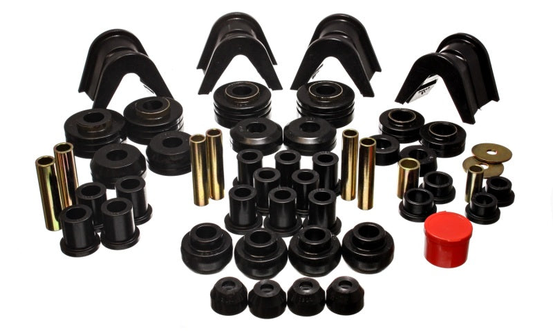 Energy Suspension 73-79 Ford F-150 Pickup w/ 2 Degree C-Bushing Black Hyper-Flex Master Bushing Set - Mammoth Racing -