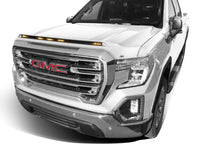 AVS 19-22 GMC Sierra Aeroskin Low Profile Hood Shield w/ Lights - White Frost Tricoat - Mammoth Racing -
