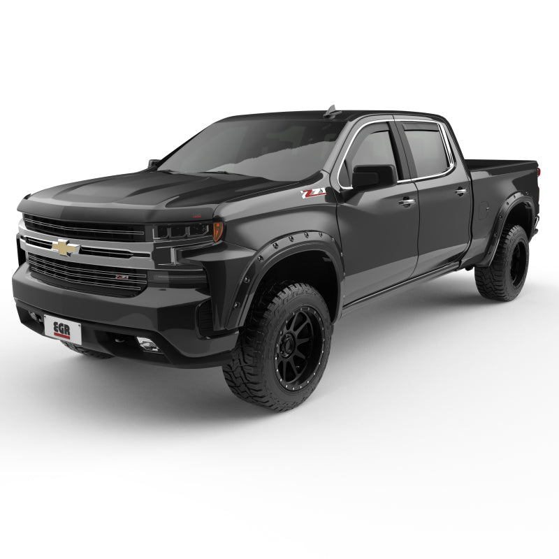 EGR 19-22 Chevrolet Silverado 1500 Traditional Bolt-On Look Fender Flares Black Set Of 4 - Mammoth Racing -