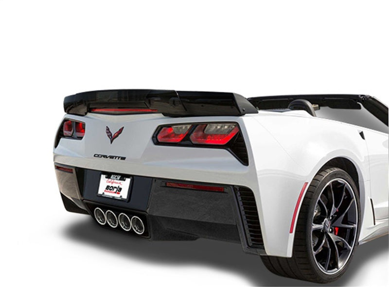 Borla 15 Chevy Corvette C7 ZO6 6.2L w/o AFM w/ NPP ATAK Quad RD RL AC Tips Center Rear Exit Exh - My Store