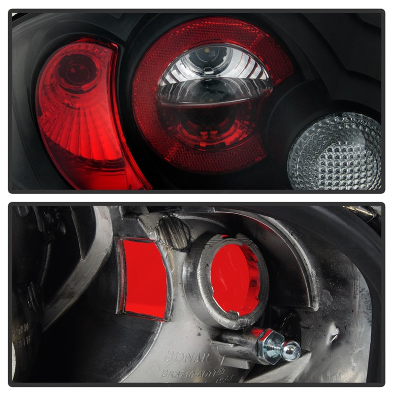 Spyder Audi TT 00-06 Euro Style Tail Lights Black ALT-YD-ATT99-BK - Mammoth Racing -