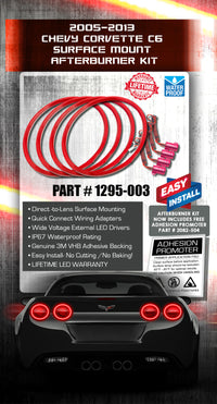 Oracle Chevy Corvette C6 05-13 LED Waterproof Afterburner Kit - Red - Mammoth Racing -