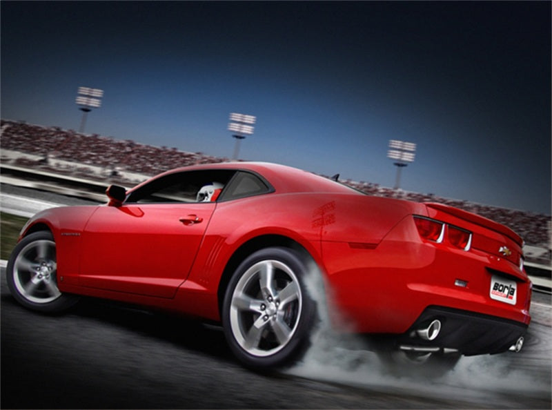 Borla 10-13 Chevy Camaro SS 6.2L V8 Single RoundTip Split Rear Exit S-Type Catback Exhaust - My Store