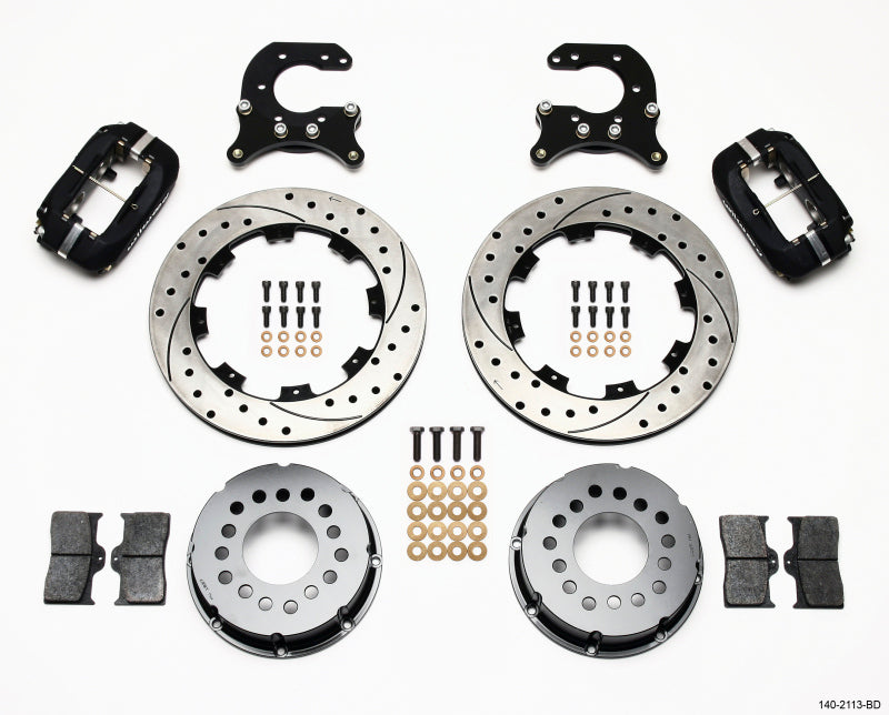 Wilwood Forged Dynalite P/S Rear Kit Drilled Rotor Small Ford 2.66in Offset - My Store