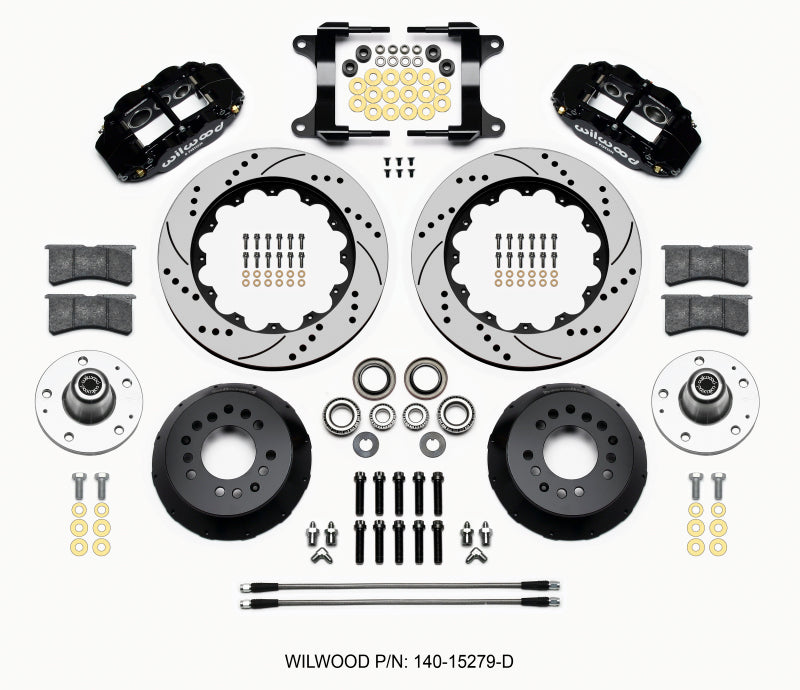 Wilwood Narrow Superlite 6R Front Hub Kit 14.00in Drilled 82-92 Camaro//Firebird - My Store