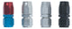 Fragola -10AN Straight Banjo Hose End - Black - Mammoth Racing -