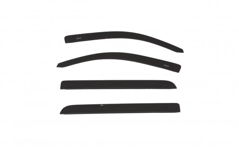 AVS 15-18 Chevy Silverado 1500 Crew Cab Low Profile Color Match Ventvisors 4pc - Black - Mammoth Racing -