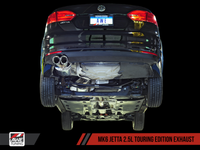 AWE Tuning Mk6 Jetta 2.5L Touring Edition Exhaust - Polished Silver Tips - Mammoth Racing -