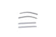AVS 15-18 Chevy Silverado 1500 Crew Cab Low Profile Color Match Ventvisors 4pc - Silver Ice Metallic - Mammoth Racing -