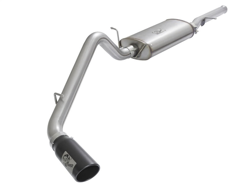 aFe MACHForce XP Exhausts Cat-Back Black Tip 09-17 GM Silverado 1500 4.3/5.3L RegCab SB/LB - Mammoth Racing -