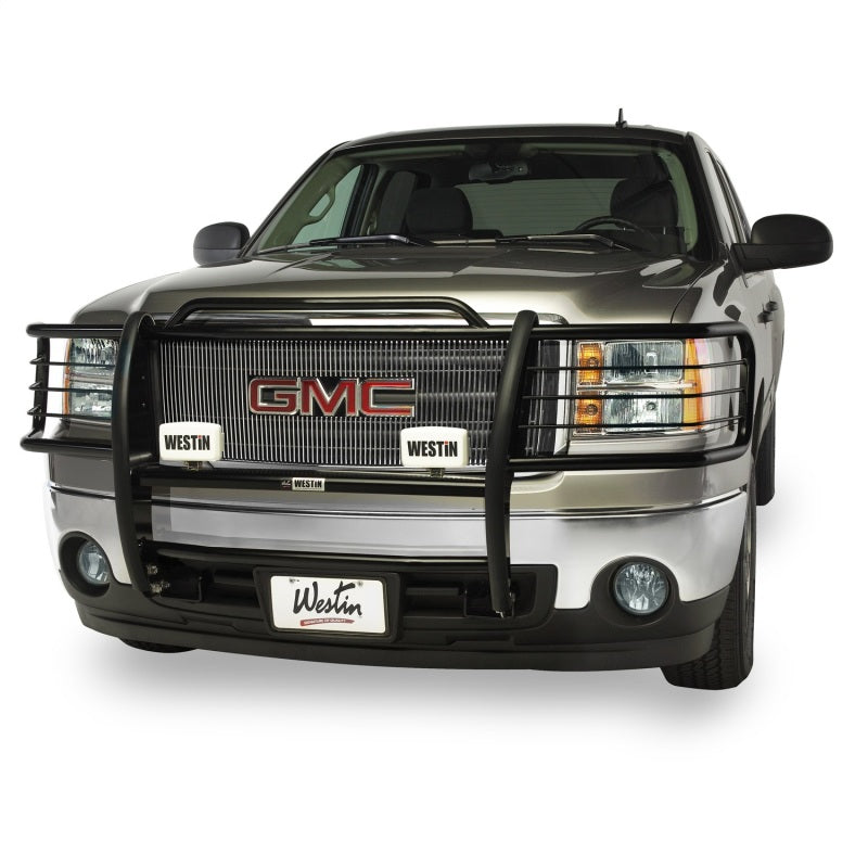Westin 2003-2007 GMC Sierra Classic 2500HD/3500 Sportsman Grille Guard - Black - Mammoth Racing -