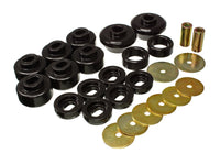 Energy Suspension 07-13 Chevrolet Silverado 1500/GMC Sierra 1500 4WD Body Mount Bushing Set - Black - Mammoth Racing -
