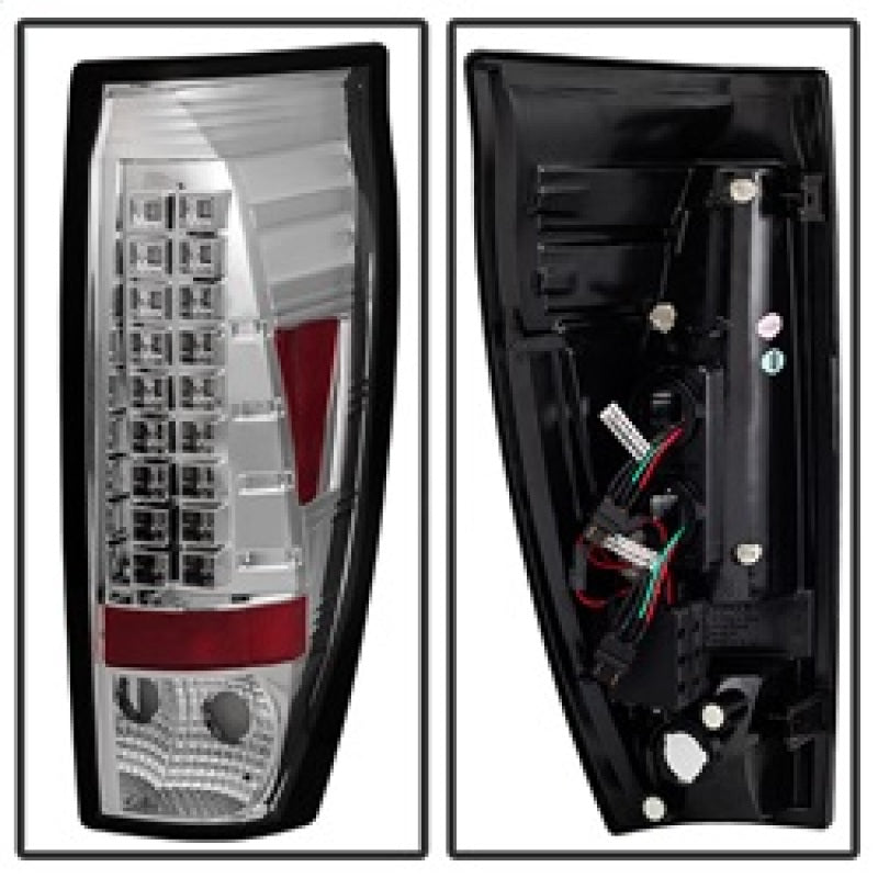 Spyder Chevy Avalanche 02-06 LED Tail Lights Chrome ALT-YD-CAV02-LED-C - Mammoth Racing -
